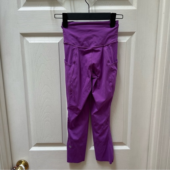 Lululemon Fast and Free High-Rise Tight 25” Pockets Purple Women's leggings 0 - Picture 4 of 10